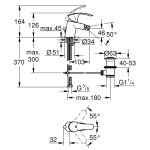 Смеситель для биде Grohe Eurosmart New с донным клапаном хром 32929002