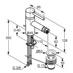 Смеситель для биде KLUDI Bozz 385330576