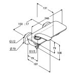 Смеситель для душа KLUDI Balance без излива 527100575