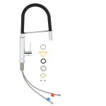 Смеситель для кухни GROHE Concetto с профессиональной лейкой хром/черный 31491000