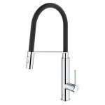 Смеситель для кухни GROHE Concetto с профессиональной лейкой хром/черный 31491000