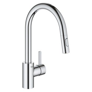 Смеситель для кухни GROHE Eurosmart Cosmopolitan высокий выдвижной излив хром 31481001