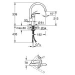 Смеситель для кухни GROHE Eurosmart new с высоким изливом хром 33202002