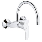 Смеситель для кухни GROHE Eurosmart new настенный с высоким изливом хром 32482002