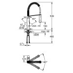 Смеситель для кухни GROHE K7 профессиональный 31379000