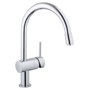 Смеситель для кухни GROHE Minta с выдвижным C- изливом хром 32918000