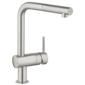 Смеситель для кухни GROHE Minta с выдвижным изливом суперсталь 32168DC0
