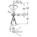 Смеситель для кухни GROHE Minta с выдвижным изливом суперсталь 32168DC0