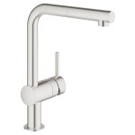 Смеситель для кухни GROHE Minta с выдвижным изливом суперсталь 32168DC0