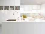 Смеситель для кухни KLUDI L-ine S выдвижным изливом белый 408519375