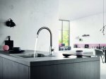 Смеситель для кухни KLUDI L-ine S выдвижным изливом черный 408518775