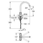 Смеситель для мойки GROHE Costa L на одно отверстие 31831001