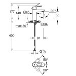 Смеситель для раковины GROHE BauLoop хром S SIZE 23337000
