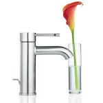 Смеситель для раковины GROHE Essence с низким изливом и донным клапаном S SIZE хром 23589001