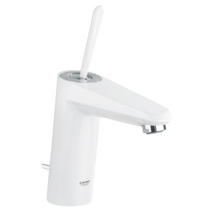 Смеситель для раковины GROHE Eurodisc Joy с донным клапаном M SIZE белая луна 23427LS0