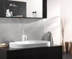 Смеситель для раковины GROHE Eurodisc Joy с донным клапаном S SIZE белая луна 23425LS0