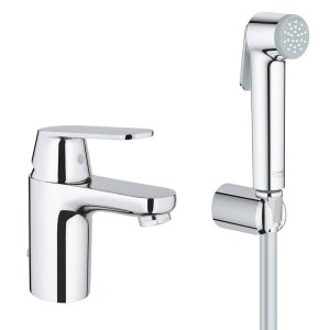 Смеситель для раковины GROHE Eurosmart Cosmopolitan с гигиеническим душем S SIZE хром 23125000