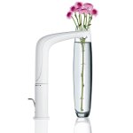 Смеситель для раковины GROHE Eurostyle с донным клапаном и высоким изливом L SIZE белая луна 23569LS3
