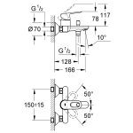 Смеситель для ванны GROHE BauLoop без душевого гарнитура хром 23341000