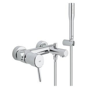 Смеситель для ванны GROHE Concetto с душевым гарнитуром хром 32212001