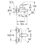 Смеситель для ванны GROHE Eurosmart Cosmopolitan без душевого гарнитура хром 32831000