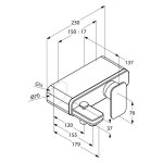 Смеситель для ванны и душа KLUDI E2 настенный с изливом 494450575