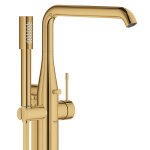 Смеситель для ванны напольный GROHE Essence с душевым гарнитуром холодный рассвет 23491GL1