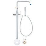 Смеситель для ванны напольный GROHE Essence с душевым гарнитуром хром 23491001