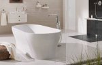 Смеситель для ванны напольный GROHE Essence с душевым гарнитуром хром 23491001