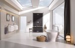Смеситель для ванны напольный GROHE Essence с душевым гарнитуром хром 23491001