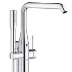 Смеситель для ванны напольный GROHE Essence с душевым гарнитуром хром 23491001