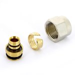 Концовка обжимная Uni-Fitt 16(2.0) х 1/2" конус для коллекторов серии 40X и 42X 408N1612