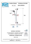 Стойка для душа Remer Lux с лейкой и шлангом 313G318CARR 313G318CARR