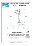 Стойка для душа Remer Lux с лейкой мыльницей и шлангом 313P318DKRR 313P318DKRR