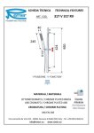 Стойка для душа Remer металлическая с лейкой и шлангом 317R317RR 317R317RR