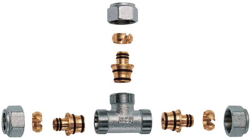 Тройник для металлопластиковых труб FAR 1" 32 х 3 мм FC 5411 1276275