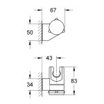 Держатель ручного душа GROHE Relexa plus регулируемый 28623000