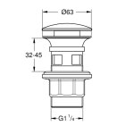 Донный клапан Grohe 40824000