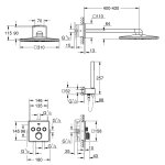 Душ встраиваемый  GROHE Smartcontrol Perfect  квадрат 34712000