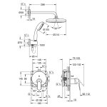 Душ встраиваемый GROHE Eurosmart Cosmopolitan с Tempesta 210 25219001