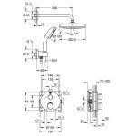 Душ встраиваемый GROHE Grohtherm с 210 Tempesta 210 34727000