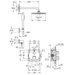 Душ встраиваемый GROHE Grohtherm с Rainshower Cosmopolitan 210 34732000