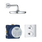 Душ встраиваемый GROHE Grohtherm с Tempesta 210  квадрат без ручного душа 34728000