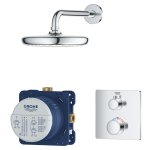 Душ встраиваемый GROHE Grohtherm с Tempesta 210  квадрат без ручного душа 34728000