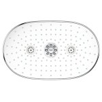 Душ верхний GROHE Rainshower d360 с кронштейном 450 мм хром/белый 26254LS0
