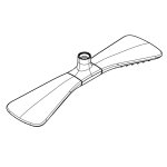 Душ верхний KLUDI Fizz с двойной лейкой 340 мм 6757505-00