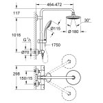 Душевая система GROHE Euphoria System 180 с термостатом 27296001