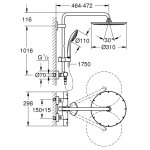 Душевая система GROHE Euphoria System 310 с термостатом 26075000