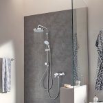 Душевая система Grohe Eurosmart New Tempesta 200 со смесителем хром 124410