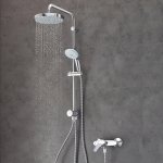 Душевая система Grohe Eurosmart New Tempesta 200 со смесителем хром 124410